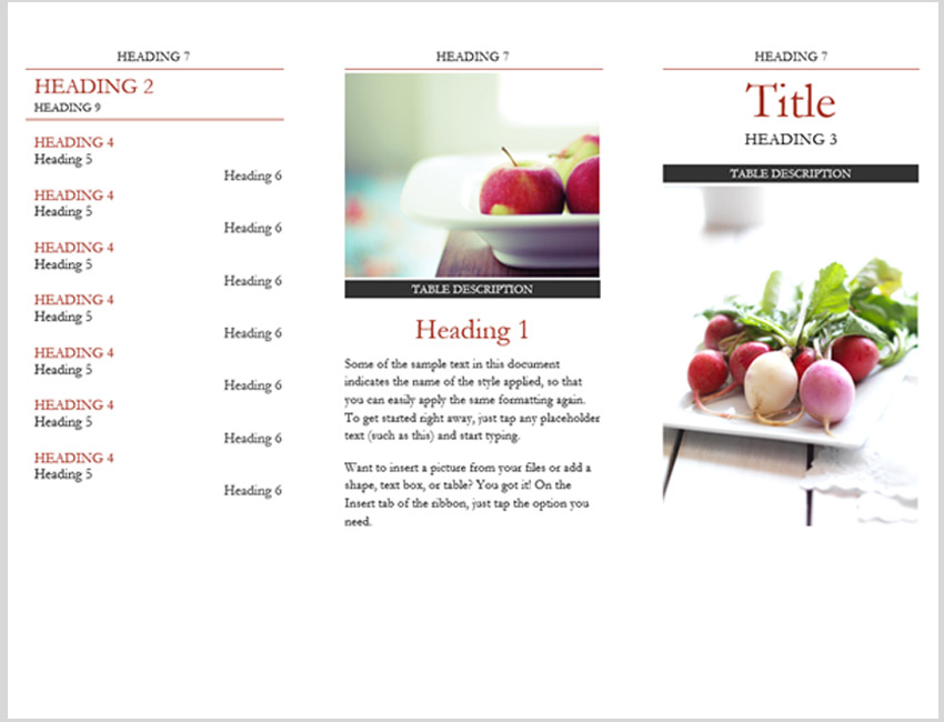 Simple Brochure with Headings