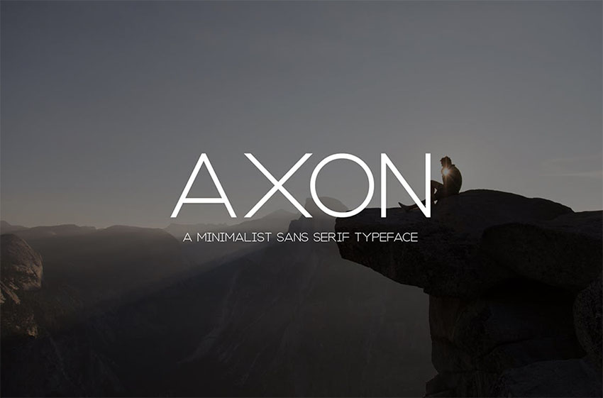 Axon  Minimalist Sans Serif Family 
