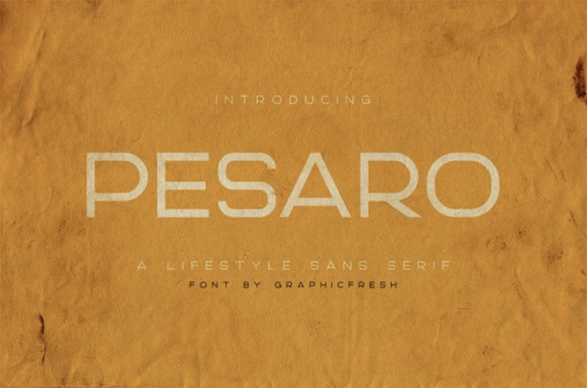 Pesaro  A Lifestyle Sans Serif 