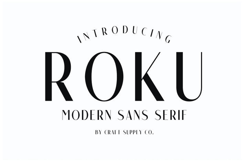 Roku Modern Font Styles