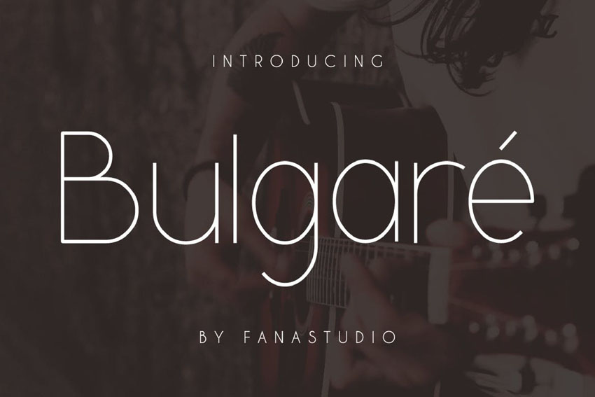 Bulgare Modern Minimalist Font