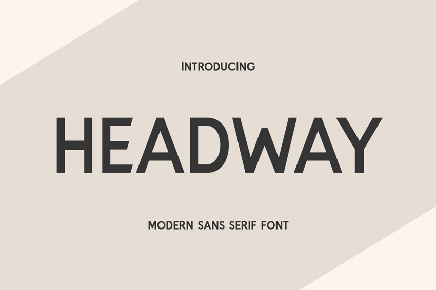 Headway Clean Modern Fonts