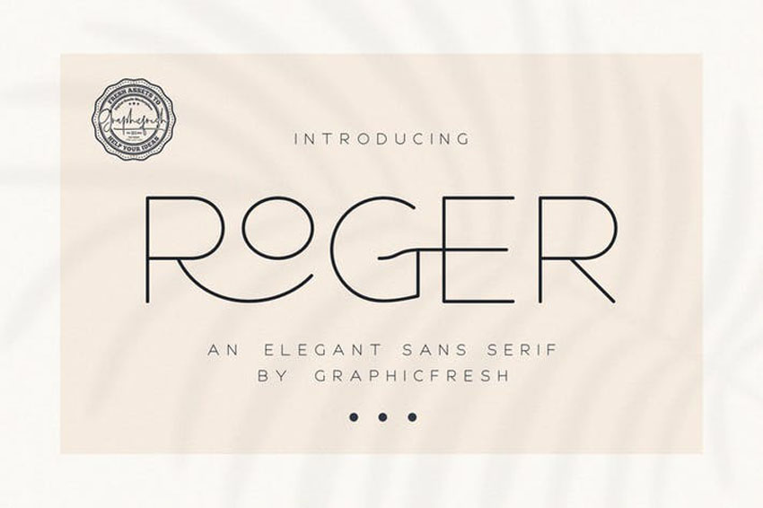 Roger Clean Modern Fonts Serif