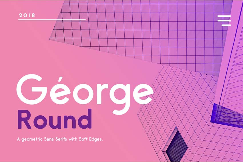 George Round Modern Minimalist Font