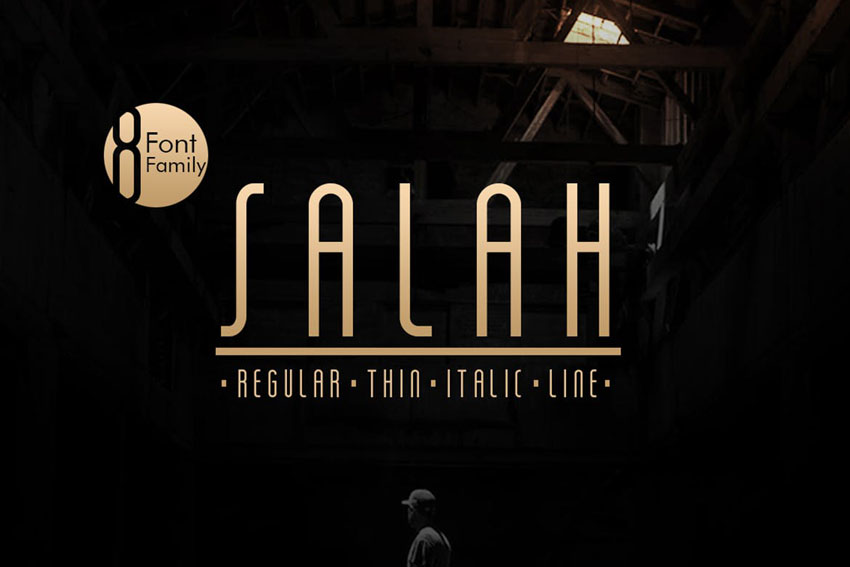 Salah Sans Serif Clean Modern Fonts Family