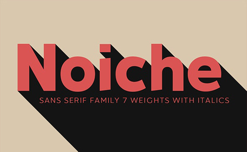 Noiche Modern Block Font Family