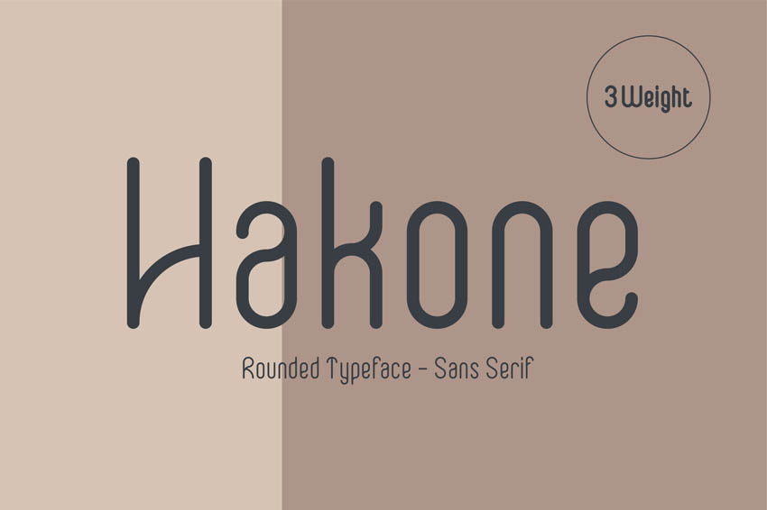 Hakone Rounded Modern Minimalist Font