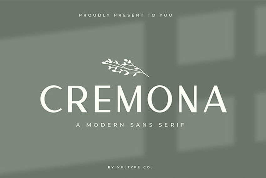 Cremona Modern Sans Serif