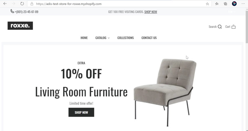 Shopify furniture store