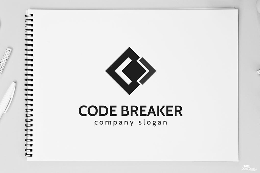 Code Breaker Logo on Envato Elements