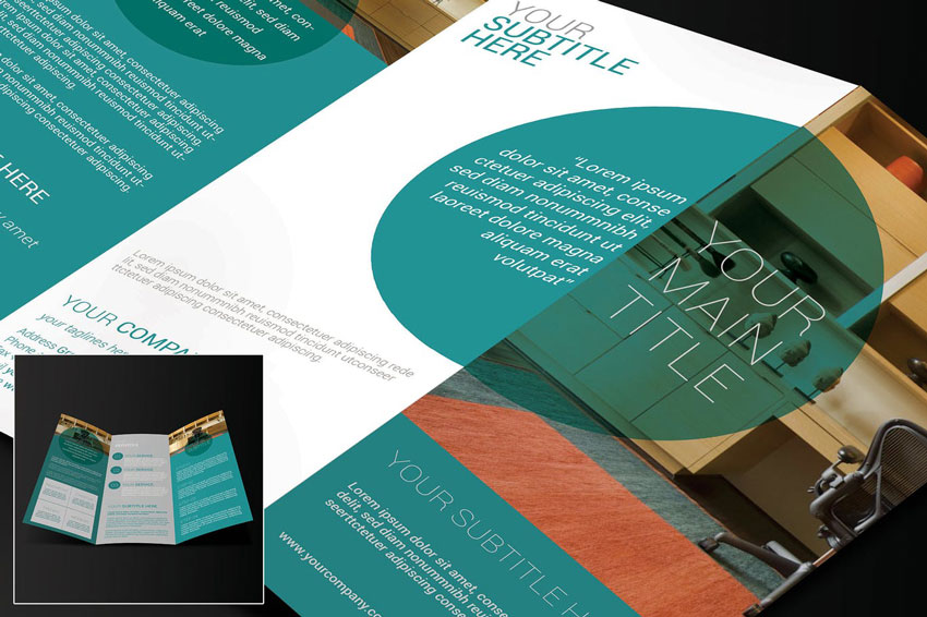 modern trifold brochure