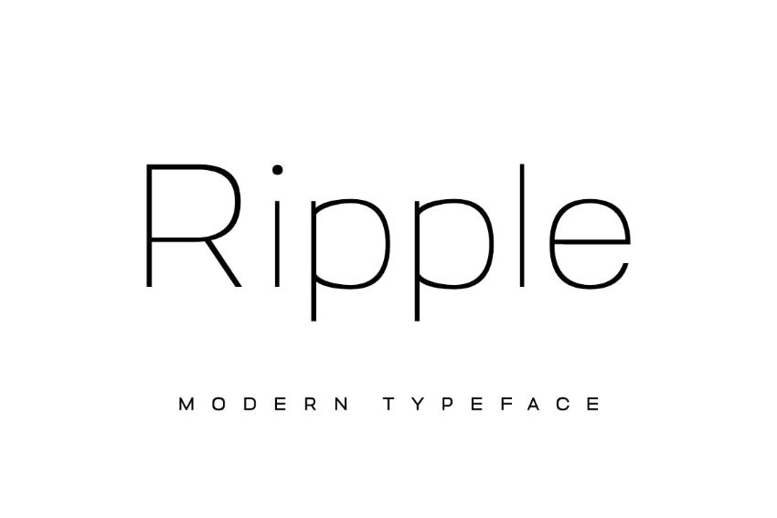 ripple font