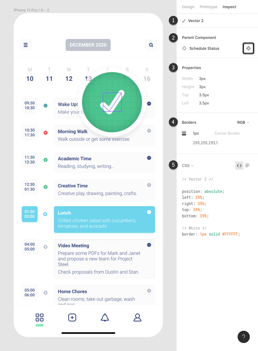 figma inspect path