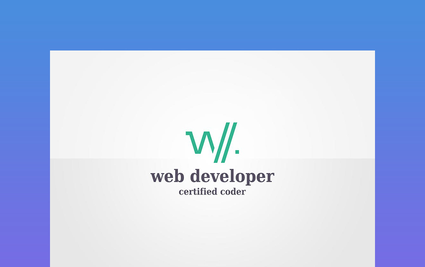 Web Developer Logo Template