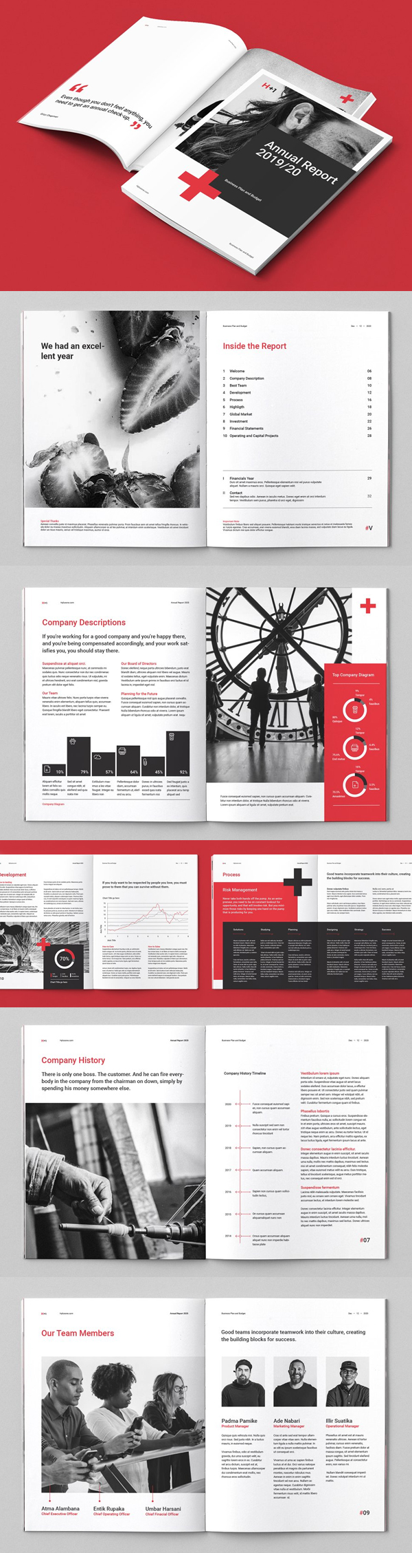 Clean Annual Report Template