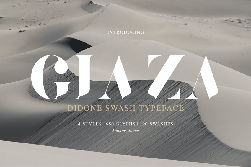 Giaza Didone Swash Typeface