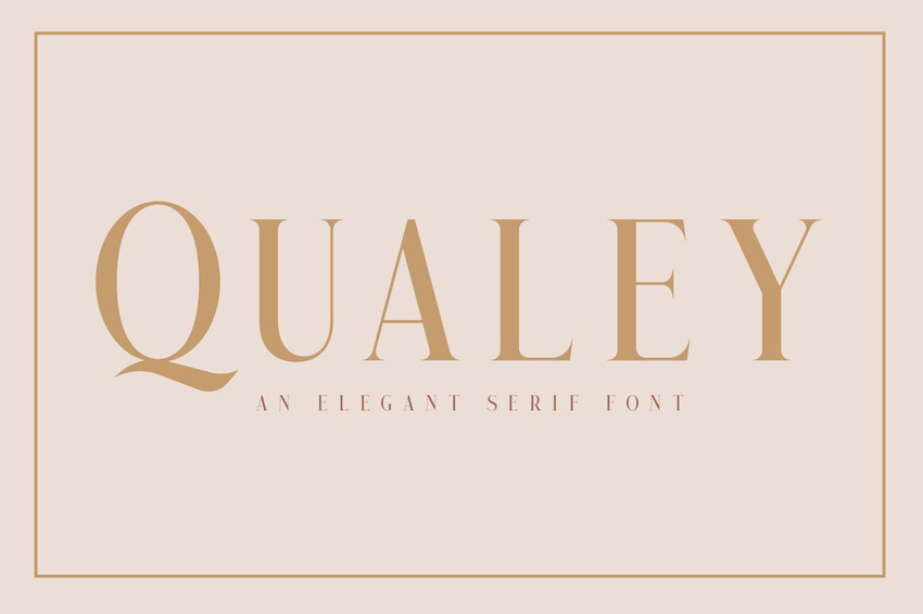 Qualey Elegant Serif Fonts Similar to Didot