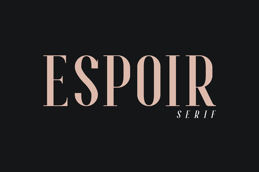 Espoir Serif Font Family Inspired by Bodoni Font