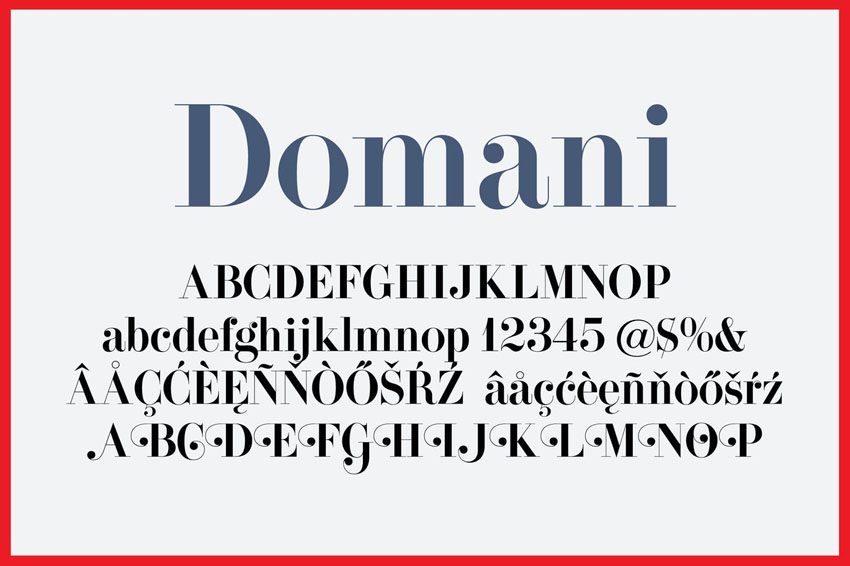 Domani Vintage Modern Didone Font