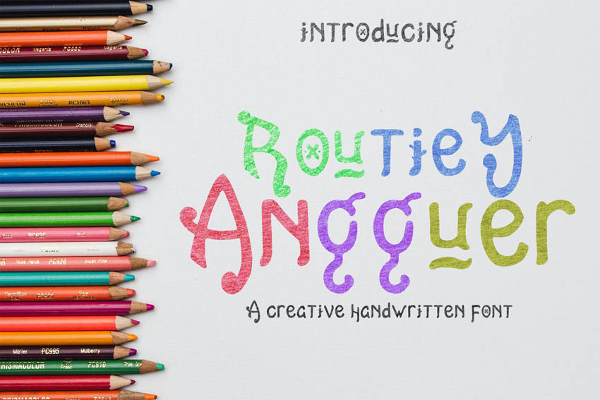Routiey Angguer Handwritten Font