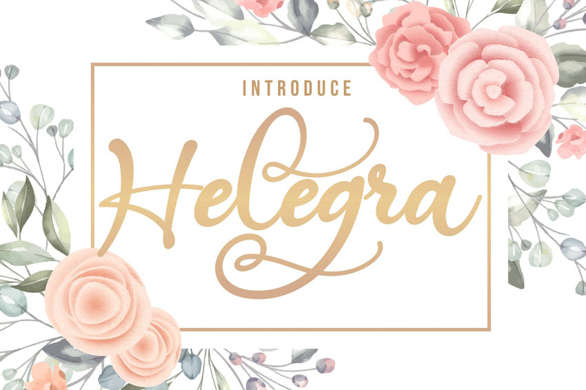 Helegra Beauty Font Script 