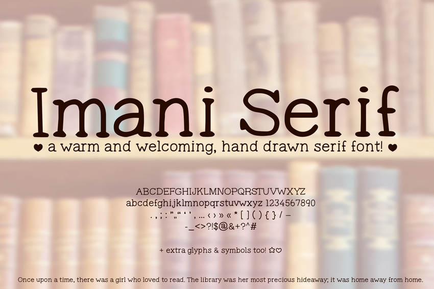 Imani Serif Hand Drawn Font
