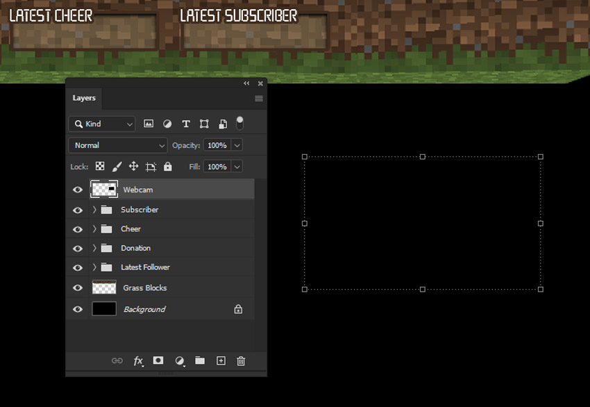 minecraft webcam overlay