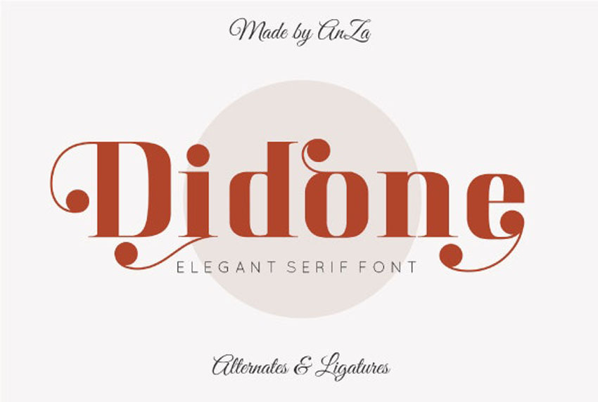 Didone Typeface Didot style fonts