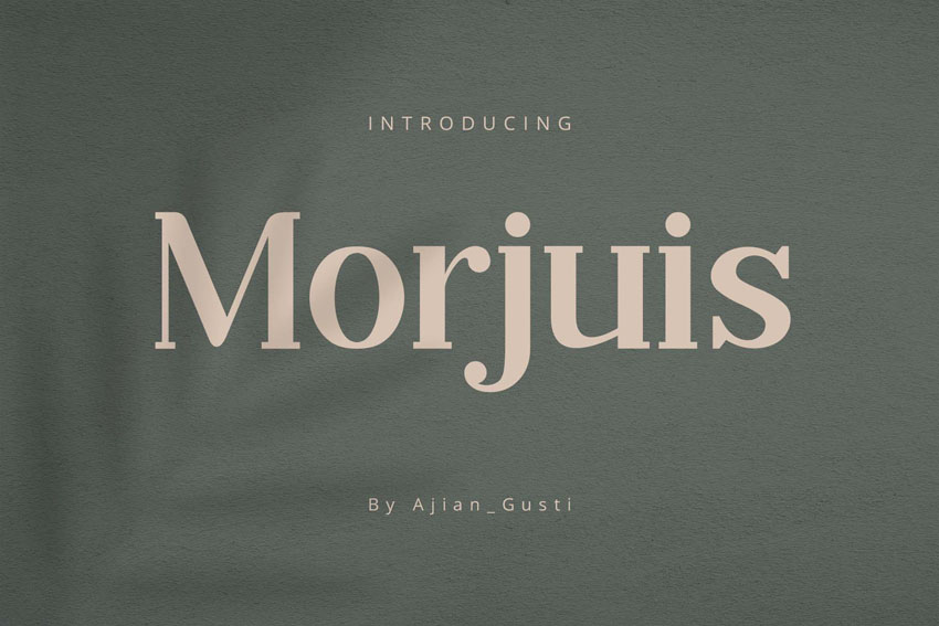 Morjuis Serif Didone Font