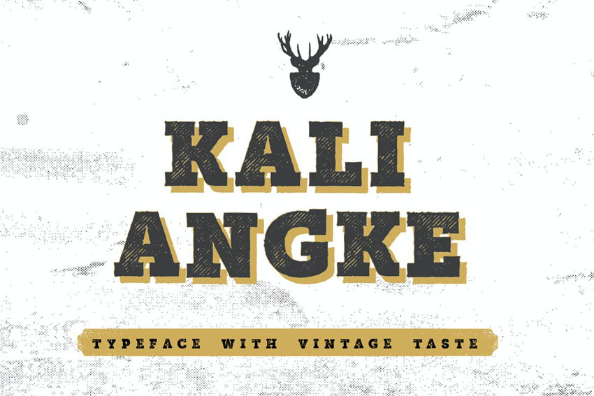 Kali Angke Sketch Block Serif Font