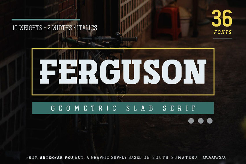 Ferguson Geometric Slab Font