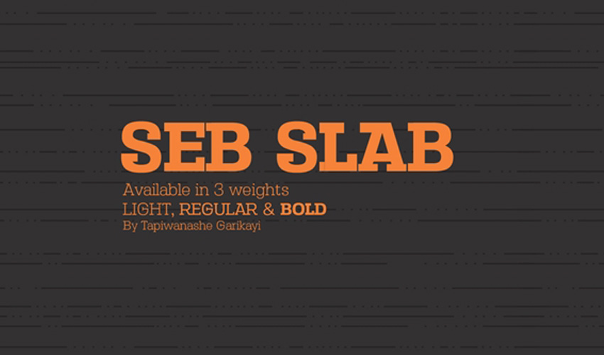 Seb Slab Serif Fonts 3 Weights