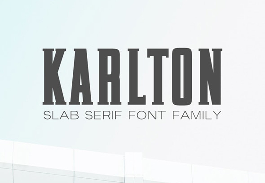 Karlton Slab Serif Font Family