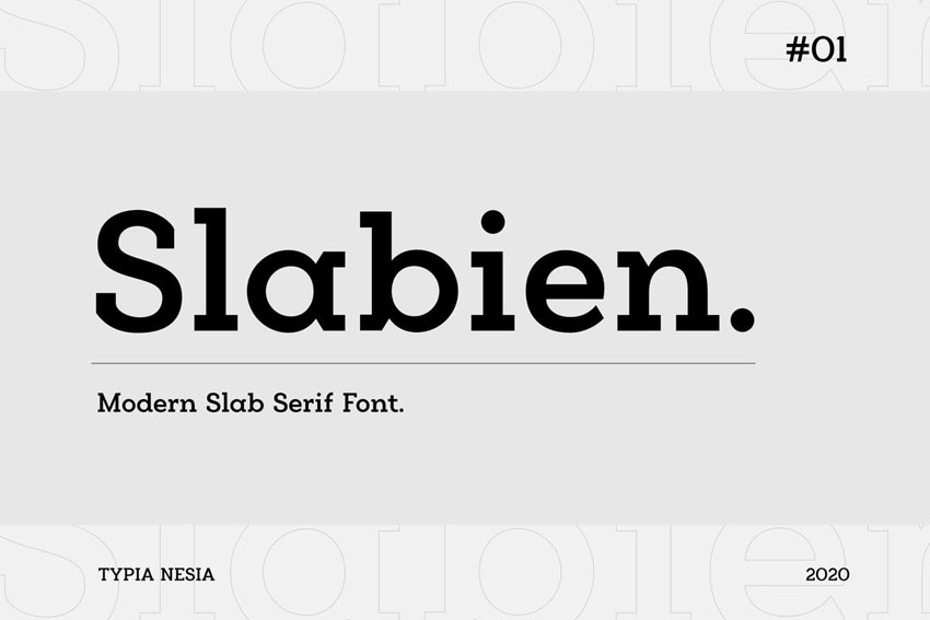 Slabien Modern Slab Font