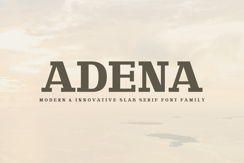 Adena Slab Serif Font Family