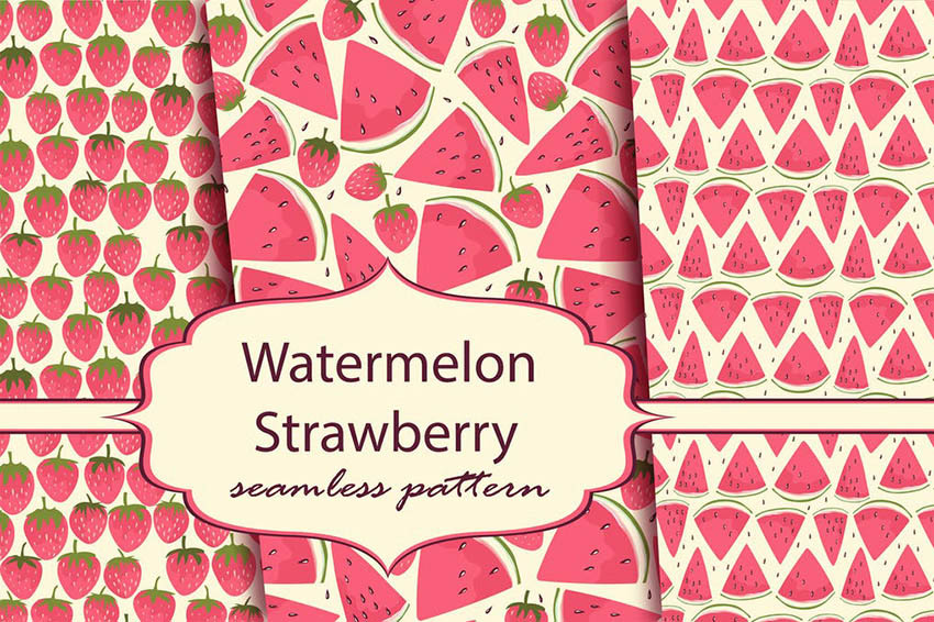 Watermelon and Strawberry for Cricut Scrapbooking