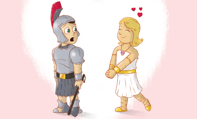 aphrodite loves ares valentines day