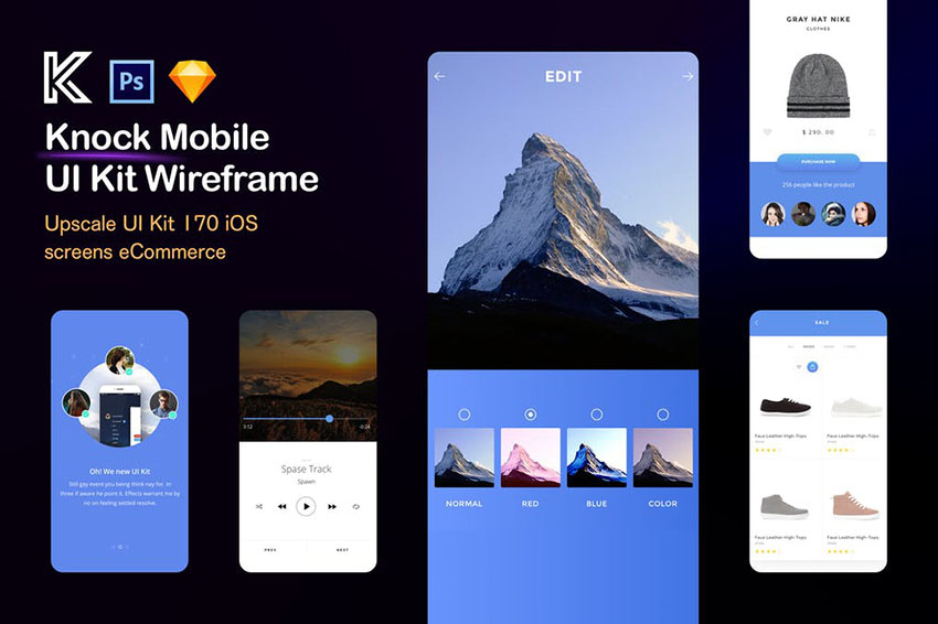 Knock Mobile UI Kit eCommerce