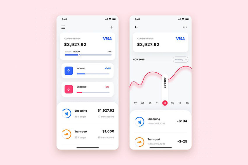 Mobile Banking UI Template