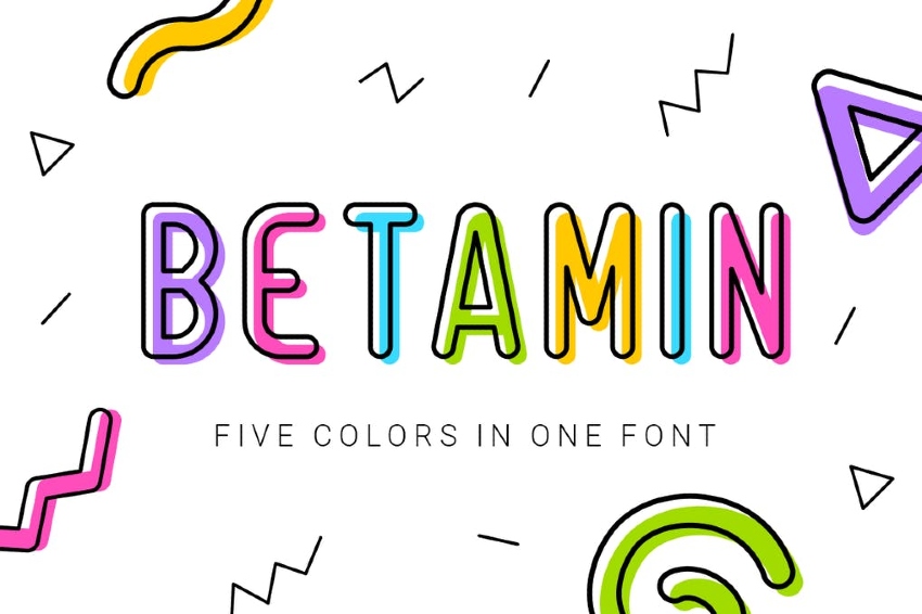 Betamin - Sans-serif Color Font