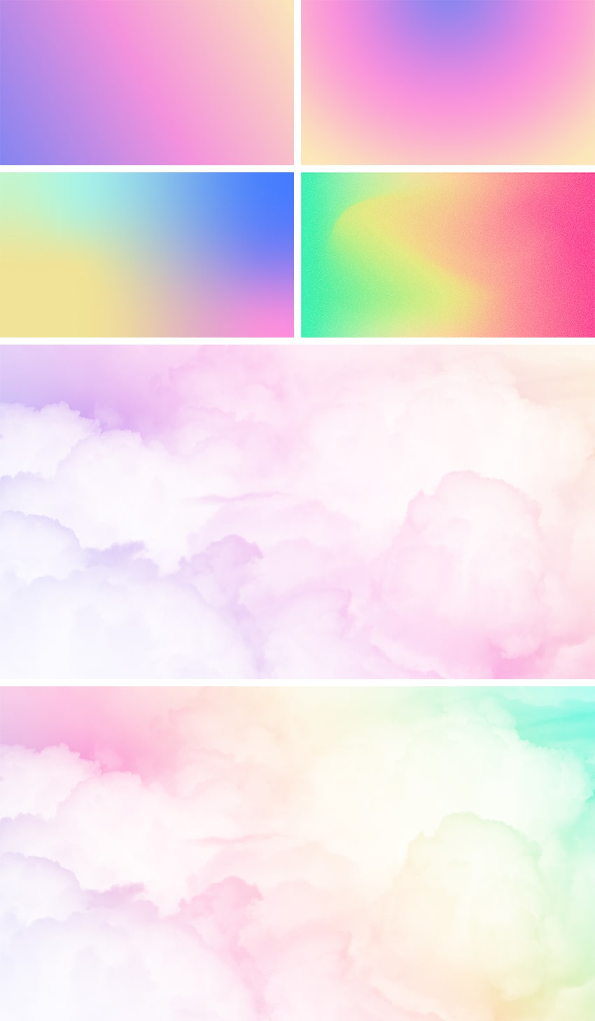 pastel gradient background