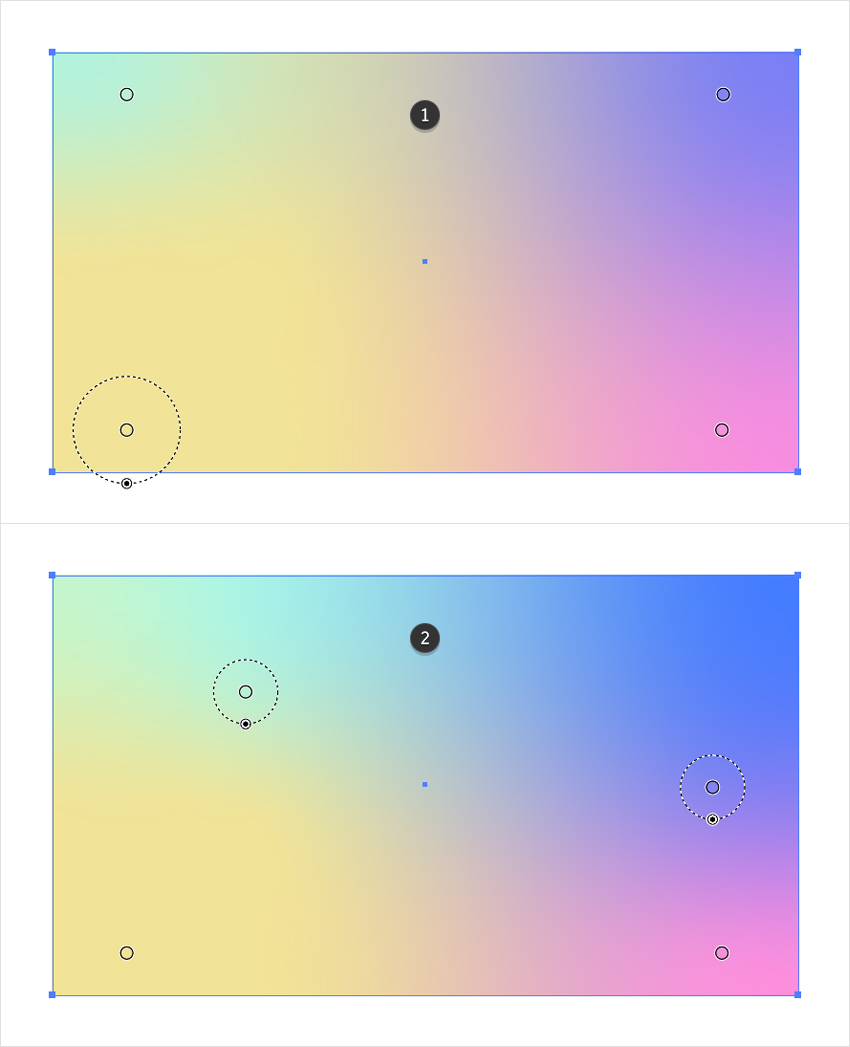 freeform gradient color stop