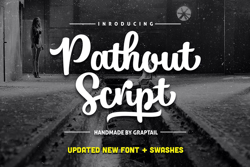 Pathout Script Lettering Design