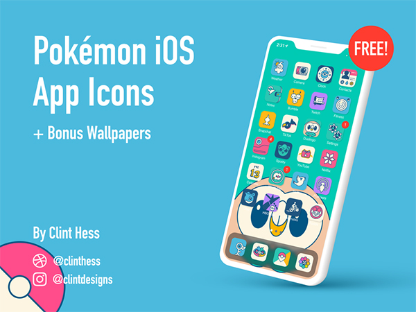 Pokemon iOS App Icons