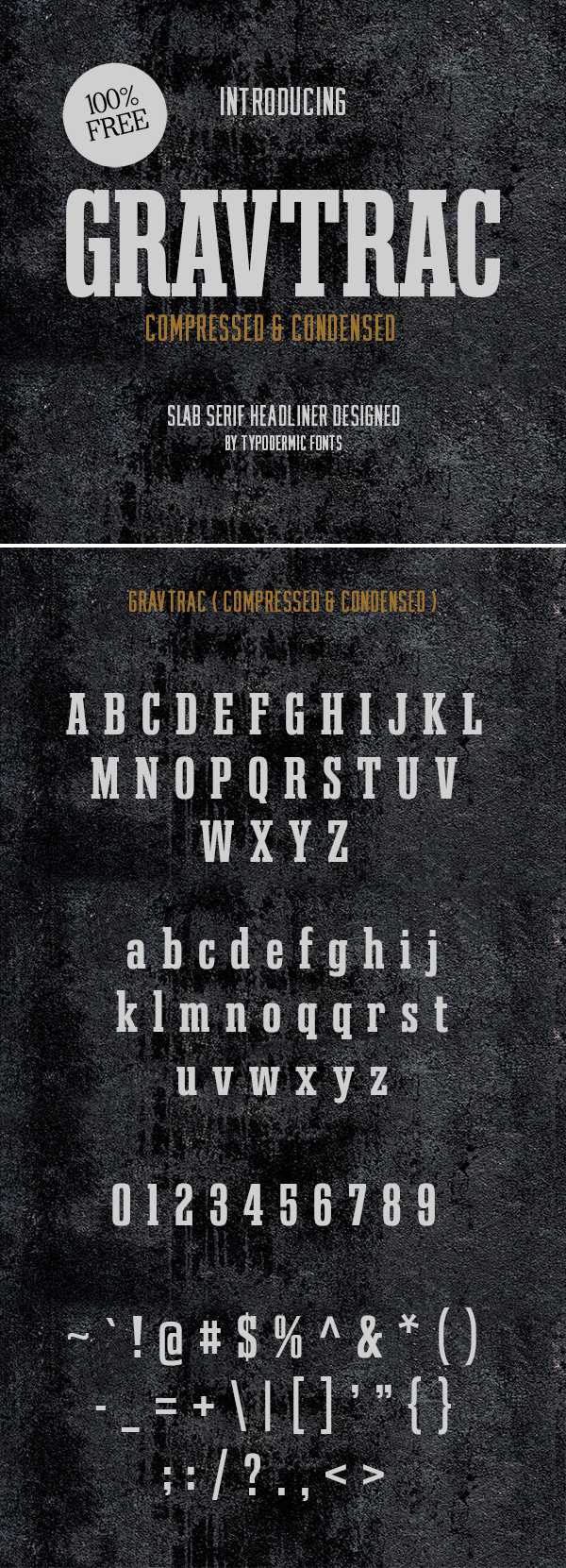 Gravtrac Free Font