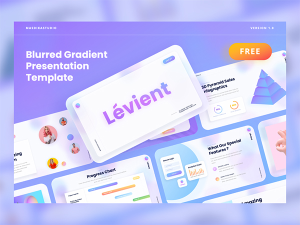 Creative Gradient Powerpoint Template