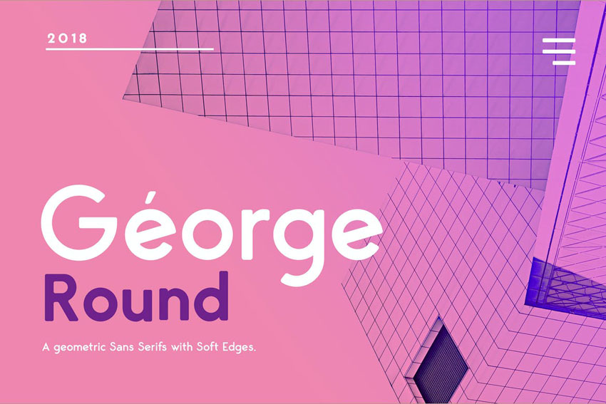 George Rounded Sans Serif Geometric Font