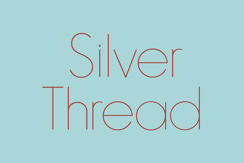 Silver Thread Geometric Typeface