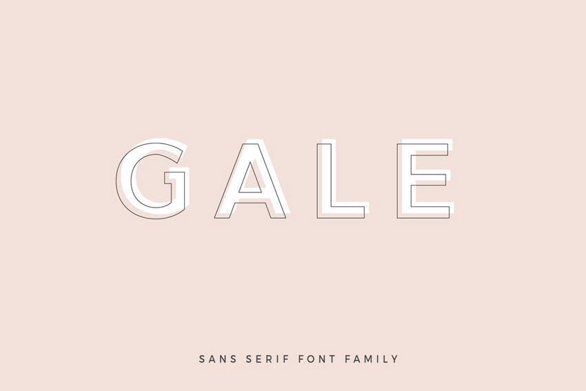 Gale Geometric Sans Serif Fonts