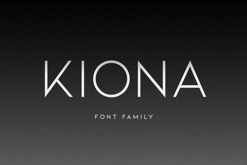 KIONA Geometric San Serif Font 